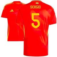 Spain Men's Mens 2024 - 2025 Home Shirt - Sergio 5 in Red | Size: XL