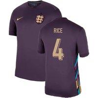 England Men's Mens 2024 - 2025 Away Shirt - Rice 4 in Plum | Size: Small