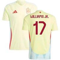 Spain Men's Mens 2024 - 2025 Away Shirt - Williams Jr. 17 in Yellow | Size: Medium