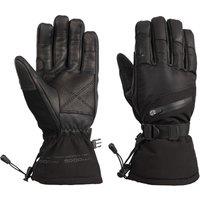 Trespass Men's Edonia DLX Leather Ski Gloves in Black | Size: Small