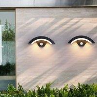 ExtraStar Motion-Activated LED Wall Light, Waterproof Outdoor Security Light in Black