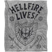 Netflix Stranger Things Hellfire Lives Graduation Super Soft Throw Blanket | Size: Small