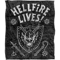 Netflix Stranger Things Hellfire Lives Graduation Inverted Soft Throw Blanket | Size: Large