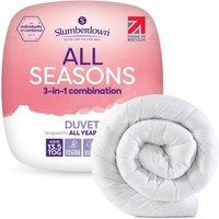 Slumberdown 3 in 1 All Seasons Combi 13.5 Tog (4.5+9.0 tog) Duvet in White | Size: Single