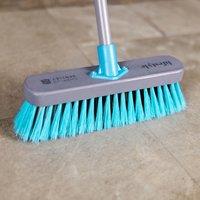 Charles Bentley Lifestyle 12" Mixed Synthetic Wooden Broom in Grey
