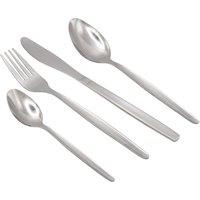 Argon Tableware Economy Stainless Steel Cutlery Set - 24 Piece Silver Flatware Set
