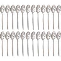 Argon Tableware Economy Silver Teaspoons - 24x Durable Rust Resistant Flatware