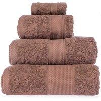 Homescapes 500 GSM Turkish Cotton Towel Soft, Absorbent & Quick-Drying in Chocolate | Size: Bath Sheet