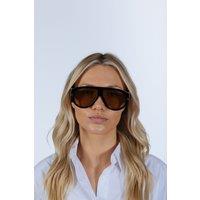 SVNX Oversized Rounded Sunglasses in Orange
