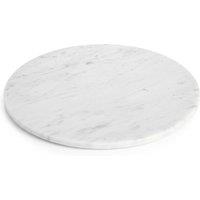 Argon Tableware Marble Serving Board - 33cm Round Non-Slip Kitchen Food Prep Board in White