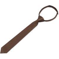 Paul Andrew Textured Necktie Satin Silk Tie in Brown
