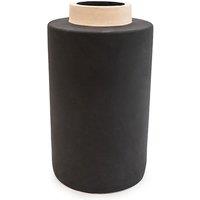 Madison & Mayfair Chic Contrast: Small Black & Cream Cylinder Vase
