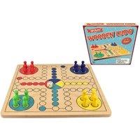 Kandy Toys Retro Wooden Ludo Family Fun Board Game