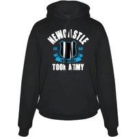 Newcastle United FC Est. 1882 sweatshirt with hood in Black | Size: XL