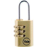 Yale Locks Brass Combination Padlock