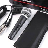 SPETLEK Wired Vocal Microphone with Cable & Switch in Black