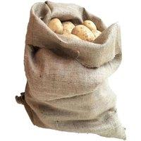 SPETLEK 4x Large Hessian Jute Sacks 50x80cm for Potato Storage in Brown | Size: 50x80 cm
