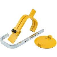SPETLEK 13-15 Inch Steel Wheel Clamp for Car Van Caravan Trailer Lock in Yellow