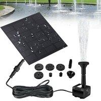 SPETLEK Solar Panel Powered Water Feature Pump in Black