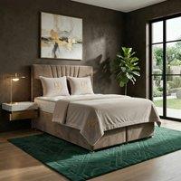 DS Living Vesper Mink Ottoman Bed in Brown | Size: Single