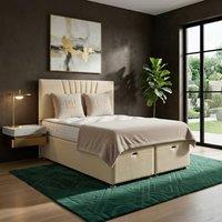 DS Living Vesper Cream Ottoman Bed | Size: Single