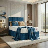 DS Living Aria Blue Ottoman Bed | Size: Single