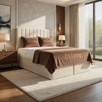 DS Living Aria Cream Ottoman Bed | Size: Single