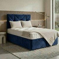DS Living Eclipse Dark Blue Ottoman Bed | Size: King