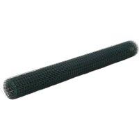 Berkfield Home Chicken Wire Fence Steel with PVC Coating 25x1.5 m Green