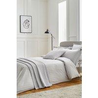 1951 'Adan' Cotton Sateen Duvet Cover in Silver | Size: Double