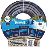 Flopro Never Kink Hose 25m + Coupling Connector in Blue