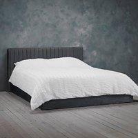 Lemon Pavilion Furniture Berlin Kingsize Bed - Velvet - L210 x W168 x H87 cm - Silver | Size: King