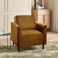 FurnitureboxUK Logan Fabric Armchair in Orange