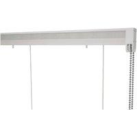 New Edge Blinds Connect Aluminium Roman Blind Kit with Metal Chain (250cm Drop) in White | Size: 145 cm