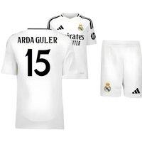 Real Madrid Junior 2024 - 2025 Home Youth Kit - Arda Guler 15 in White | Size: 15-16 Years