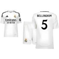 Real Madrid Junior 2024 - 2025 Home Youth Kit - Bellingham 5 in White | Size: 15-16 Years