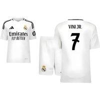 Real Madrid Junior 2024 - 2025 Home Youth Kit - Vini Jr. 7 in White | Size: 15-16 Years