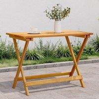 Berkfield Home Folding Garden Table 90x52.5x65 cm Solid Wood Acacia in Brown