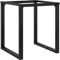 Berkfield Home Dining Table Legs O-Frame 60x60x73 cm Steel in Black | Size: 60 x 60 x 73 cm