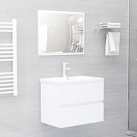 Berkfield Home Sink Cabinet White 60x38.5x45 cm Engineered Wood