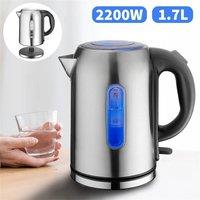 Nordara 1.7L 2200W Electric Kettle Fast Boil Quiet Stainless Steel in Silver