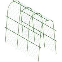 Nordara U-Shape Cucumber Trellis Climbing Plants Garden Support Frame in Green