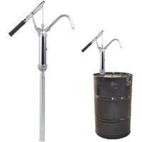 Nordara Lever Action Barrel Pump Fuel Diesel Oil Transfer 55 Gallon Drum in Silver
