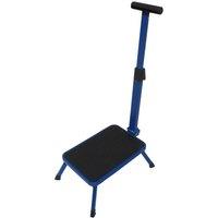 Nordara Single Folding Caravan Step Non Slip Handle in Blue