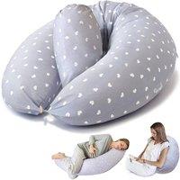 Havendro Pregnancy Pillow Maternity U Shape with Cover Case in Grey
