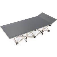 SPETLEK Single Folding Sleeping Cot for Adults Outdoor Camping in Grey