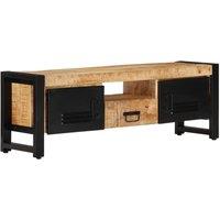 Berkfield Home TV Cabinet 120x30x40 cm Solid Wood Mango in Brown | Size: 120 x 30 x 40 cm