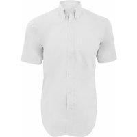 Kustom Kit Men's Short Sleeve Corporate Oxford Shirt in White | Size: 18 inches