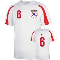 South Korea Men's Mens Sports Training Jersey - Ki 7 in White | Size: XL