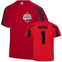 FC Bayern Munich Men's Mens Manuel Neuer Munich Sports Training Jersey in Red | Size: Large